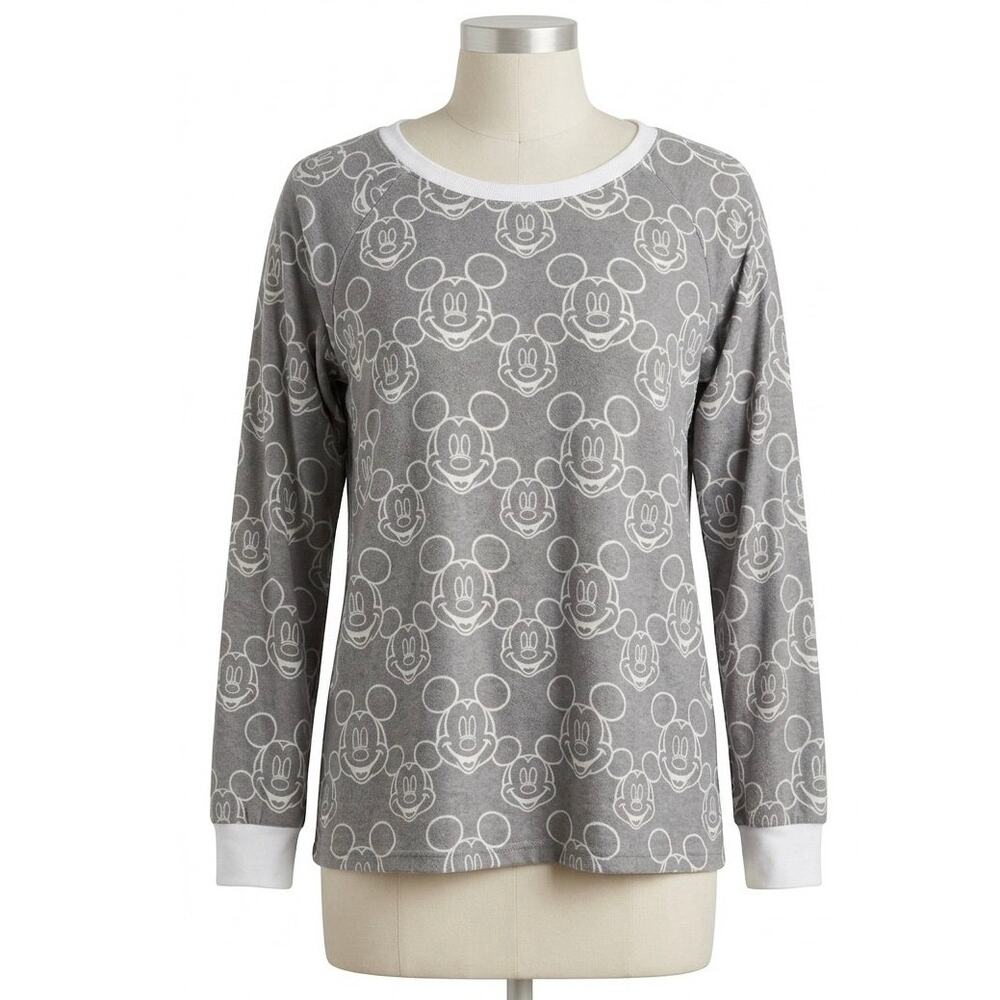 Disney Mickey Mouse Long Sleeve Sleep Shirt Pajama Top Plus Size 2XL